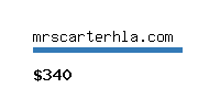 mrscarterhla.com Website value calculator