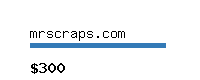 mrscraps.com Website value calculator