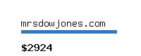 mrsdowjones.com Website value calculator