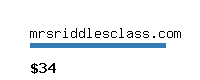 mrsriddlesclass.com Website value calculator