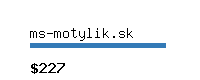 ms-motylik.sk Website value calculator