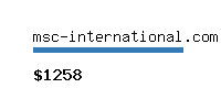 msc-international.com Website value calculator