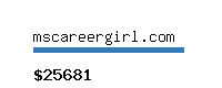 mscareergirl.com Website value calculator