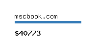 mscbook.com Website value calculator