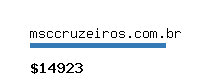 msccruzeiros.com.br Website value calculator