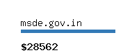 msde.gov.in Website value calculator