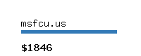 msfcu.us Website value calculator