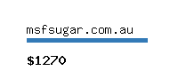 msfsugar.com.au Website value calculator