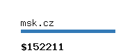 msk.cz Website value calculator