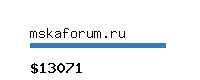 mskaforum.ru Website value calculator