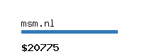 msm.nl Website value calculator