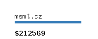 msmt.cz Website value calculator