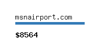 msnairport.com Website value calculator