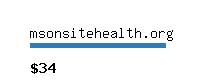 msonsitehealth.org Website value calculator