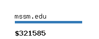 mssm.edu Website value calculator