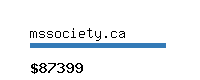 mssociety.ca Website value calculator