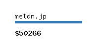 mstdn.jp Website value calculator