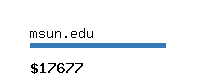 msun.edu Website value calculator