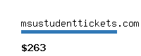 msustudenttickets.com Website value calculator