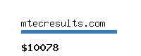 mtecresults.com Website value calculator