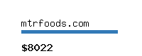 mtrfoods.com Website value calculator