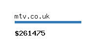 mtv.co.uk Website value calculator