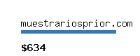 muestrariosprior.com Website value calculator