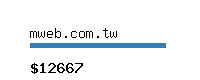 mweb.com.tw Website value calculator