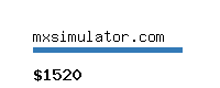 mxsimulator.com Website value calculator
