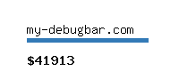 my-debugbar.com Website value calculator