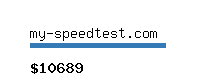 my-speedtest.com Website value calculator