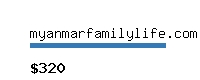 myanmarfamilylife.com Website value calculator