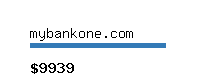 mybankone.com Website value calculator