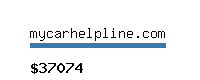 mycarhelpline.com Website value calculator