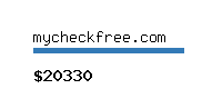 mycheckfree.com Website value calculator