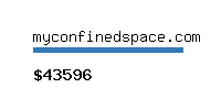 myconfinedspace.com Website value calculator