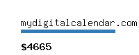 mydigitalcalendar.com Website value calculator
