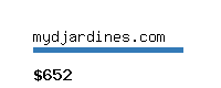 mydjardines.com Website value calculator