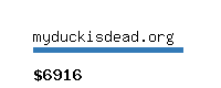 myduckisdead.org Website value calculator