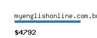 myenglishonline.com.br Website value calculator