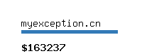 myexception.cn Website value calculator