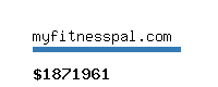 myfitnesspal.com Website value calculator