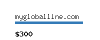 mygloballine.com Website value calculator