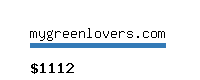 mygreenlovers.com Website value calculator
