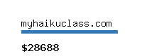 myhaikuclass.com Website value calculator