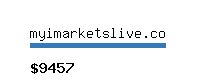 myimarketslive.co Website value calculator