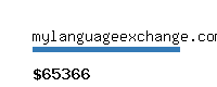 mylanguageexchange.com Website value calculator