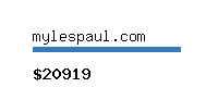 mylespaul.com Website value calculator
