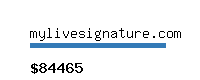 mylivesignature.com Website value calculator