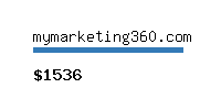 mymarketing360.com Website value calculator